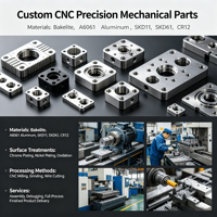 Pièces détachées CNC pour rail coulissant, guides coulissants sur mesure de précision, accessoires mécaniques