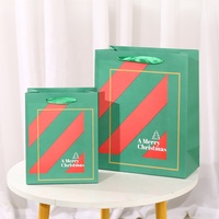 Sac en papier Kraft blanc et marron nouvelle collection, pochette cadeau pour décoration de fête de noël, vente en gros,