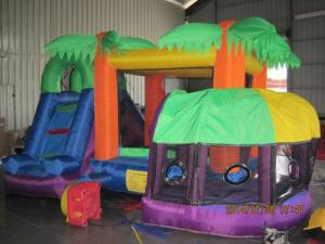 Château gonflable en nylon pour location de fêtes d'enfants - Product Image 1