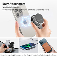 Support de téléphone portable pliable avec aimants N52, support de tablette de bureau avec fixation adhésive par ventouse, support de téléphone portable pour le bureau