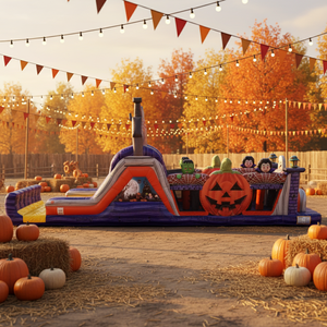 Circuito <span class=keywords><strong>de</strong></span> Obstáculos Inflable <span class=keywords><strong>de</strong></span> PVC para Exteriores, Desafío <span class=keywords><strong>de</strong></span> Halloween, Castillo <span class=keywords><strong>de</strong></span> Obstáculos con Calabazas y Fantasmas, Certificado CE, Opciones <span class=keywords><strong>de</strong></span> Color Personalizadas - Product Image 6