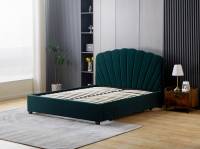 Cadre de lit souple au design moderne avec tête de lit et pied de lit capitonnés Nouveau cadre de lit en bois durable et fiable