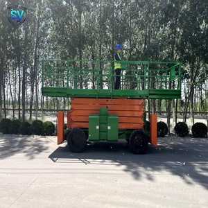 Plateforme de travail à ciseaux tout-terrain, hauteur de travail 22 m, alimentation diesel/batterie - Product Image 1