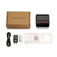 Imprimante portable d'étiquettes et de reçus, papier thermique 80 mm, 203 DPI, batterie 2500 mAh, pour interface, garantie 1 an, en stock