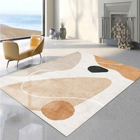 Alfombra de lujo Simple y moderna, pavimentación completa, sala de estar área grande para, sofá, mesa de centro, entrada de dormitorio, juego de alfombra hecha a mano
