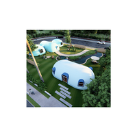 Villa Modulaire Professionnelle en Dôme EPS Préfabriquée, Résistante au Vent et aux Tremblements de Terre, Application Moderne