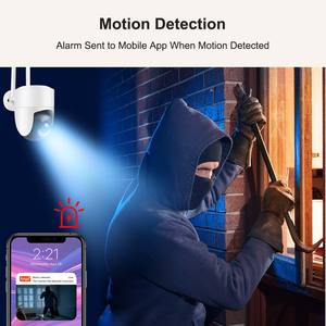 กล้องวงจรปิด Tuya Smart Life WiFi ความละเอียดสูง หมุนได้ ติดตามอัตโนมัติ ตรวจจับความเคลื่อนไหว ไร้สาย สำหรับภายนอกอาคาร พร้อมช่องใส่การ์ด SD และที่เก็บข้อมูลบนคลาวด์ - Product Image 2