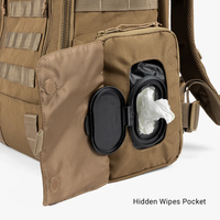 Perfekte Vatertasche Wickelrucksack für Männer Papa-Tasche mit Wickelunterlage und Kinderwagen-Organizer