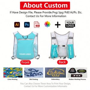 Lightweight Reflective <b>Hydration</b> Running Vest with Polyester Lining Portable <b>Backpack</b> for Outdoor Trail Running and Gym Use - Product Image 2