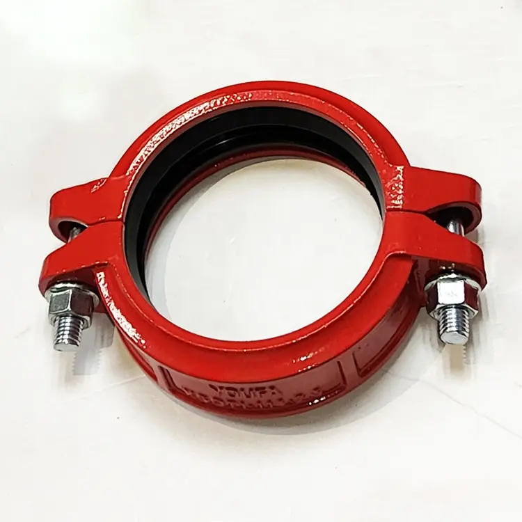 UL FM Approved Red Coated Grooved Tee Elbow Union Reducer Cross Flexible coupling Fire Sprinkler fittings