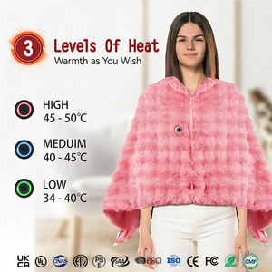 Manta Térmica Eléctrica USB <span class=keywords><strong>de</strong></span> Felpa para Protección Contra el Frío Invernal, con Piel Sintética <span class=keywords><strong>de</strong></span> Conejo y Cristales, Súper Suave - Product Image 4