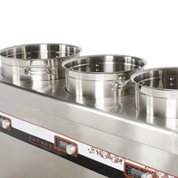Marmite électrique à induction 5KW en acier inoxydable, température réglable, pour fondue au chocolat, curry, sauces, certifiée CE