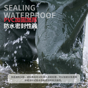 Fishing Waders Men Waterproof Full Body With Boots Solid Color Outdoor Use - Product Image 3