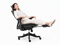 Factory Direct Premium Silla De Oficina Mécanisme d'inclinaison ergonomique en 3 étapes Chai de bureau pour les espaces de travail administratifs