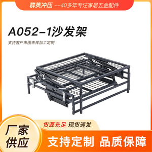 <b>Sofa</b> <b>Bed</b> Frame Carbon Steel <b>Foldable</b> 150cmx120cmx90cm Minimalist Design Living Room Use - Product Image 5