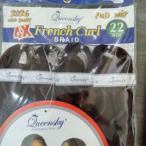 Precio al por mayor: Extensiones de cabello sintético de fibra de baja temperatura, <span class=keywords><strong>rizado</strong></span> francés de onda suelta, 22 pulgadas, 240 g, juego de 4, fáciles de usar. - Product Image 2