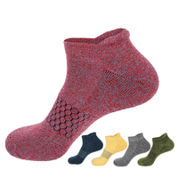 Chaussettes de sport tricotées pour jeunes, en polyester, antidérapantes, avec semelle en tissu éponge standard, respirantes, logo personnalisé, chaussettes de course à pied courtes