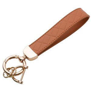 Llavero de Cuero PU con Logotipo Personalizado + Correa de Muñeca + Colgante para Bolso + Accesorio para Coche + Venta al por Mayor - Product Image 1