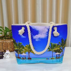 Bolsa de Playa Personalizada 2026, Bolsa de Playa de Verano, Bolsa de Playa Personalizada de Gran Capacidad, Bolsa de Compras Reutilizable, Venta al Por Mayor de Fábrica - Product Image 1