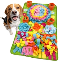 Tapis d'alimentation lente interactif moderne et lavable en polaire douce avec base antidérapante pour chiens, chats et lapins