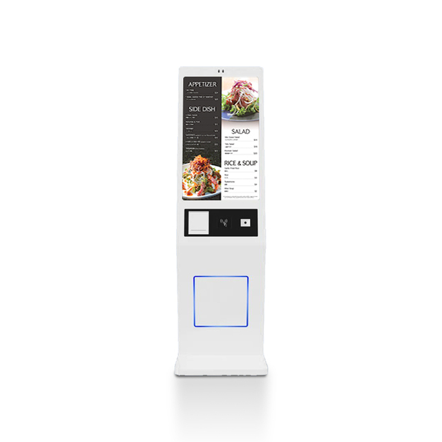 23.8/27/32/43 Inches Self Service Kiosk with Interactive Touch Screen with Thermal Printer and Card Reader