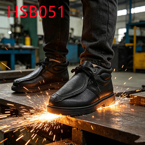 HY, Zapatos <span class=keywords><strong>de</strong></span> Soldadura con Tecnología Anti-Salpicaduras para Exteriores, con Puntera <span class=keywords><strong>de</strong></span> Acero, Resistentes a Altas Temperaturas, Botas <span class=keywords><strong>de</strong></span> Trabajo Unisex HSB051 - Product Image 1