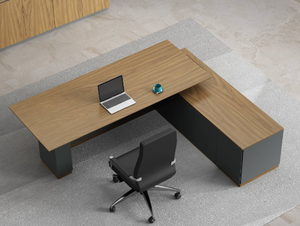 कार्यकारी एल-आकार कार्यालय डेस्क-पूर्ण कार्यालय तालिका समाधान - Product Image 6