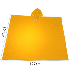 Impermeable de PVC de Doble Capa con Capucha y Costuras Soldadas para Adultos, Poncho de Seguridad, Venta al Por Mayor - Product Image 3
