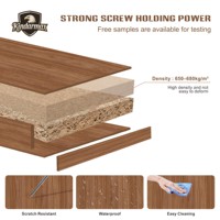 Panneaux muraux pour cuisine et fond de télévision en MDF mélaminé, aspect bois naturel réaliste, esthétique luxueuse, ignifuges et résistants à l'humidité