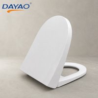 Siège de toilette intelligent allongé en PP avec chauffage thermostatique, charnière à dégagement rapide, fermeture douce, couvercle WC intelligent, AC 220V