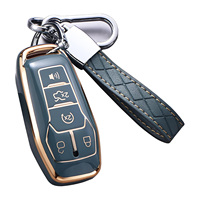 Housse de clé de voiture Ford de style professionnel Kunasi, porte-clés en TPU souple, Fusion Mustang F150 Edge Lincoln MKZ MKC MKX, clé intelligente à télécommande