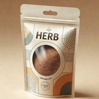 Sacs d'emballage personnalisés pour poudre de Moringa avec logo, sachets refermables à fermeture éclair pour assaisonnements alimentaires et épices