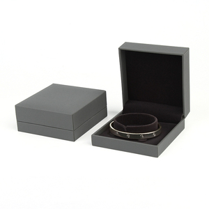 Custom Logo <b>Black</b> Grey Velvet Jewelry Packaging <b>Box</b> with Ribbon for Ring Necklace Earrings Bracelet Private Label - Product Image 6
