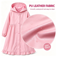 Imperméable Princesse pour Filles, Écologique en PU, Imperméable à Capuche, Mignon, pour Activités de Plein Air et Escalade, Vêtement de Pluie Tendance