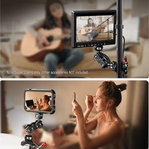 Super abrazadera YUANYU con zapata fría y orificios roscados de 1/4 "3/8" Montaje de abrazadera de cámara en forma de cangrejo para la mayoría de los accesorios de fotografía - Product Image 5