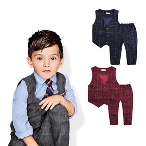 ชุดเสื้อผ้าเด็กผู้ชายสไตล์คลาสสิก 4 ชิ้น ชุดสูทสำหรับเด็กผู้ชาย - Product Image 2