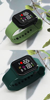 Nouvelle Montre Numérique LED en Plastique, Motif Cœur Carré, Style Sport Tendance, Vente en Gros 2026, pour Étudiants, Couples, Unisexe, Enfants