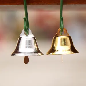 (10 Stück) Kleine Mini Jingle Bells Gold Silber Haustier hängen Metall Hochzeit Weihnachts dekoration Zubehör für Kunst handwerk