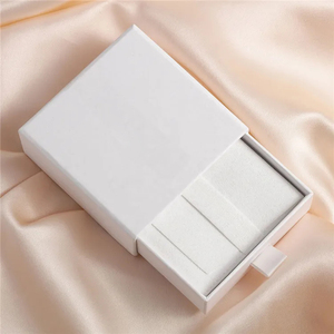 กล่องใส่สร้อยคอสุดหรู กล่องของขวัญเครื่องประดับแบบกำหนดเอง กล่องลิ้นชักแข็งพร้อมซับในกำมะหยี่ ปั๊มฟอยล์โลโก้ตามสั่ง ขายส่ง - Product Image 2