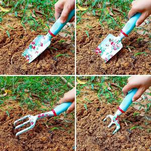 ชุดเครื่องมือทำสวน 11 ชิ้น พร้อมกระเป๋าสำหรับผู้หญิง ชุดอุปกรณ์ทำสวนกลางแจ้ง - Product Image 2