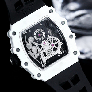 Orologio da Polso Meccanico da Uomo in Fibra di Carbonio 48mm di Qualità di Lusso di Alta Gamma - Product Image 6