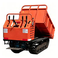 Vehículo de Transporte Agrícola Diésel Tipo Crawler, Camión Volquete para Subir Pendientes, Vehículo de Transporte de Carga para Áreas Montañosas, Manipulación de Materiales en Huertos