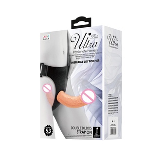 BAILE <span class=keywords><strong>Mini</strong></span> <span class=keywords><strong>gode</strong></span> double solide écologique et portable avec sangle de <span class=keywords><strong>ceinture</strong></span> pour couples lesbiens, en TPE, étanche IPX7, couleur FRESH - Product Image 6