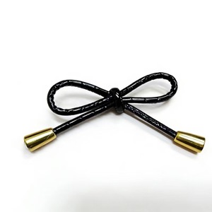 Minimalist Metal <b>Bow</b> <b>Shoe</b> Buckle <b>with</b> Gold Tips and Stripe Pattern for Bags <b>Shoes</b> Clothing Jewelry Decorations-Spring 2026 - Product Image 2
