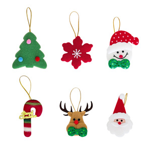 Set <span class=keywords><strong>di</strong></span> Ornamenti Natalizi in Feltro <span class=keywords><strong>di</strong></span> Alta Qualità, Decorazioni per Albero <span class=keywords><strong>di</strong></span> <span class=keywords><strong>Natale</strong></span> Non Rompibili in Tessuto per Aula, Asilo e Casa - Product Image 5