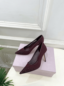 Zapatos Jimmy de Tacón Alto, Transpirables, con Malla, Modernos y Elegantes, Decoración de Diamantes en Degradado, Nuevo y Popular - Product Image 5