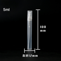 5ml 8ml 10ml Bouteille de pulvérisation en plastique Bouteille d'échantillon de parfum Bouteille de distributeur de brouillard hydratant cosmétique portable