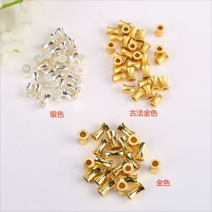 Perles en forme de baril plaquées or Lisheng Jewelry, 6x4mm, ovales, pour la création de bijoux DIY, bracelets et colliers. - Product Image 2