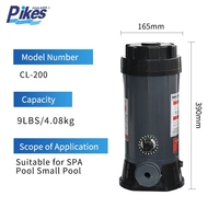 Chargeur de chlore de piscine de conteneur chimique de piscine automatique de Pikes