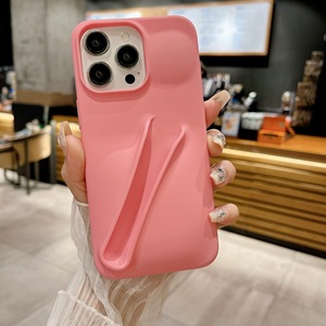 Nueva funda para teléfono móvil con soporte para lápiz labial de TPU, compatible con <span class=keywords><strong>iPhone</strong></span> <span class=keywords><strong>11</strong></span> 12 13 14 15 16 17 Pro Max, con soporte para brillo labial. - Product Image 2